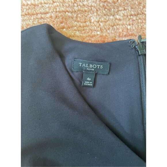 NWOT TALBOTS EMBROIDERED PONTE FIT & FLARE DRESS - Picture 8 of 10